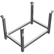 GS tested pallet | 1.05 m x 0.68 m | DP suitable for flat pallets | Stacking pallet Filling dimensions: 1,08 m x 0,68 m x 0,54 m